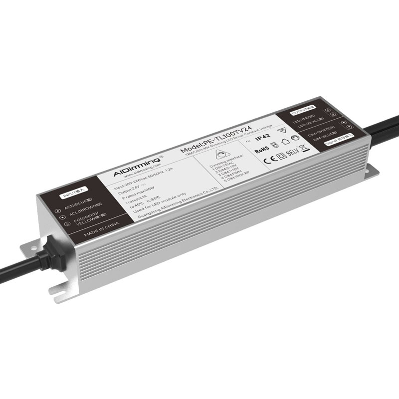 ไดร์เวอร์ LED Triac Dimmable แรงดันไฟฟ้าคงที่ 100W