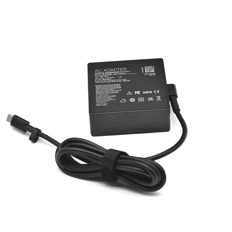 อะแดปเตอร์แปลงไฟ Type-C PD USB C 100W 20V 5A สำหรับแล็ปท็อป Asus