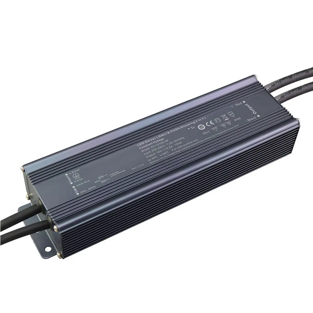 ไดร์เวอร์ LED ลดแสงแรงดันไฟฟ้าคงที่ 150W DALI