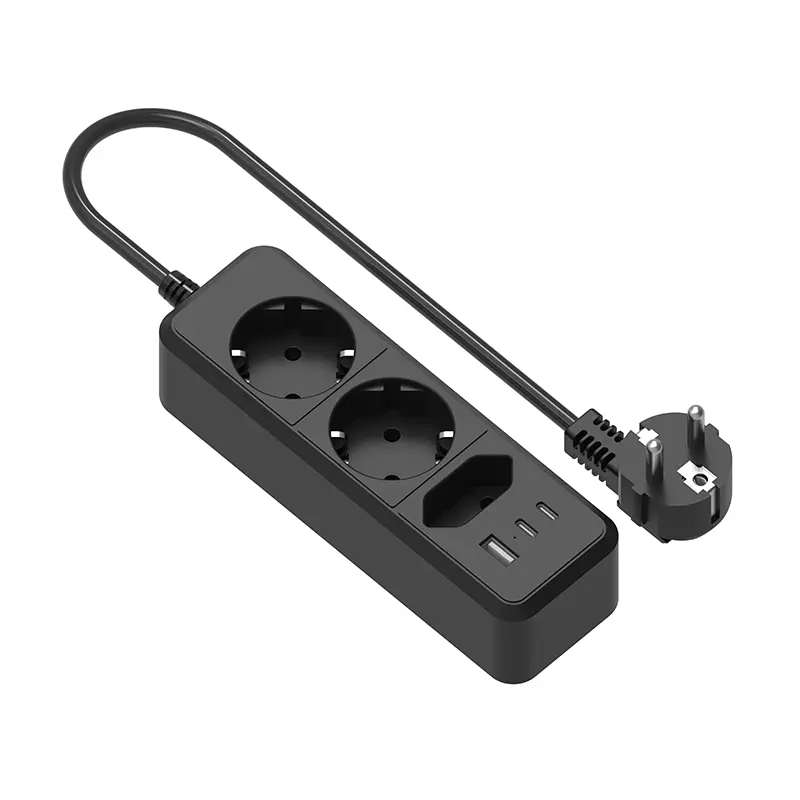 2 ช่องทางของ EU Power Strip