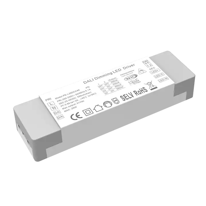 ไดร์เวอร์ LED หรี่แสง DALI CCT ปัจจุบันคงที่ 20W
