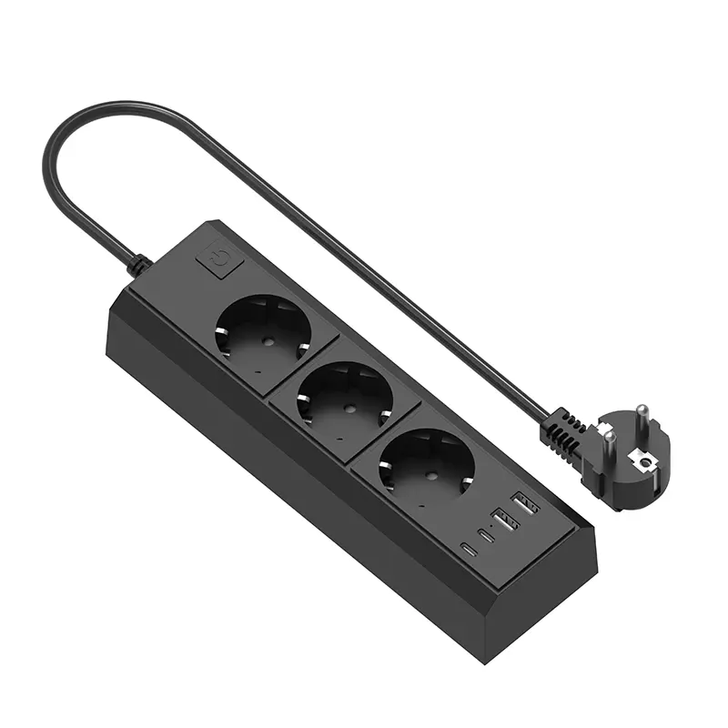 3 ช่องทางของ EU Power Strip