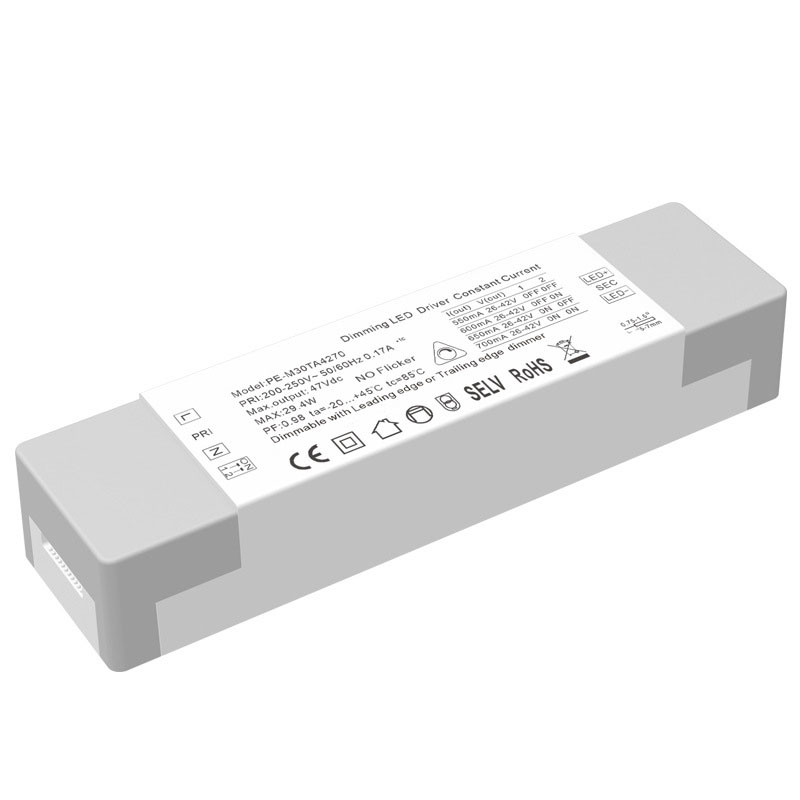 ไดร์เวอร์ LED Triac Dimmable คงที่ในปัจจุบัน 40W