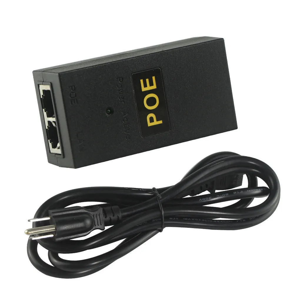อะแดปเตอร์หัวฉีด POE บนเดสก์ท็อป 48V 0.5A