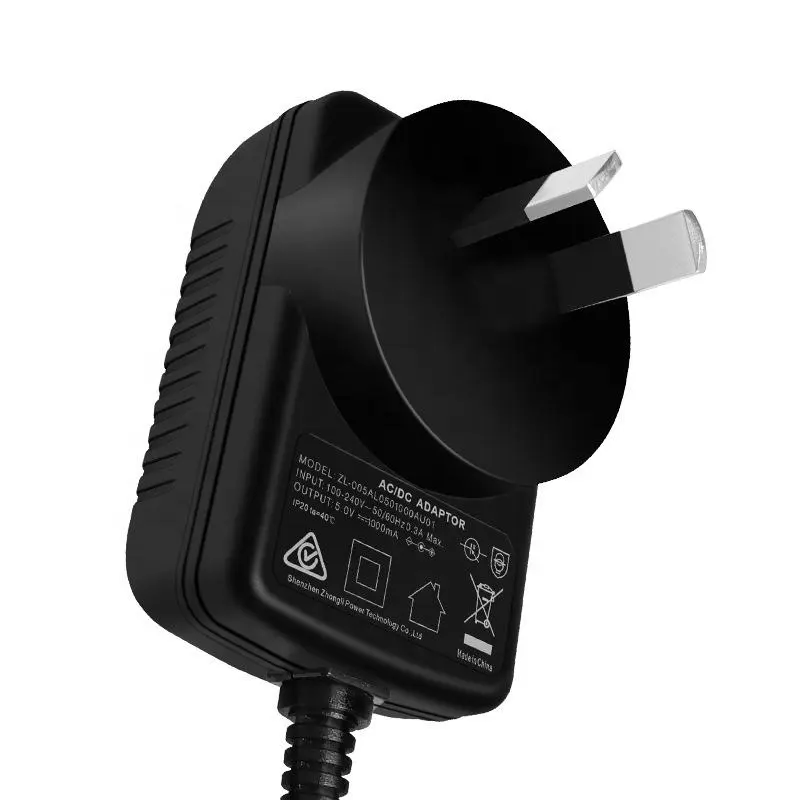 5V 1A AU มาตรฐาน PD Fast Wall Plug Power Adapter