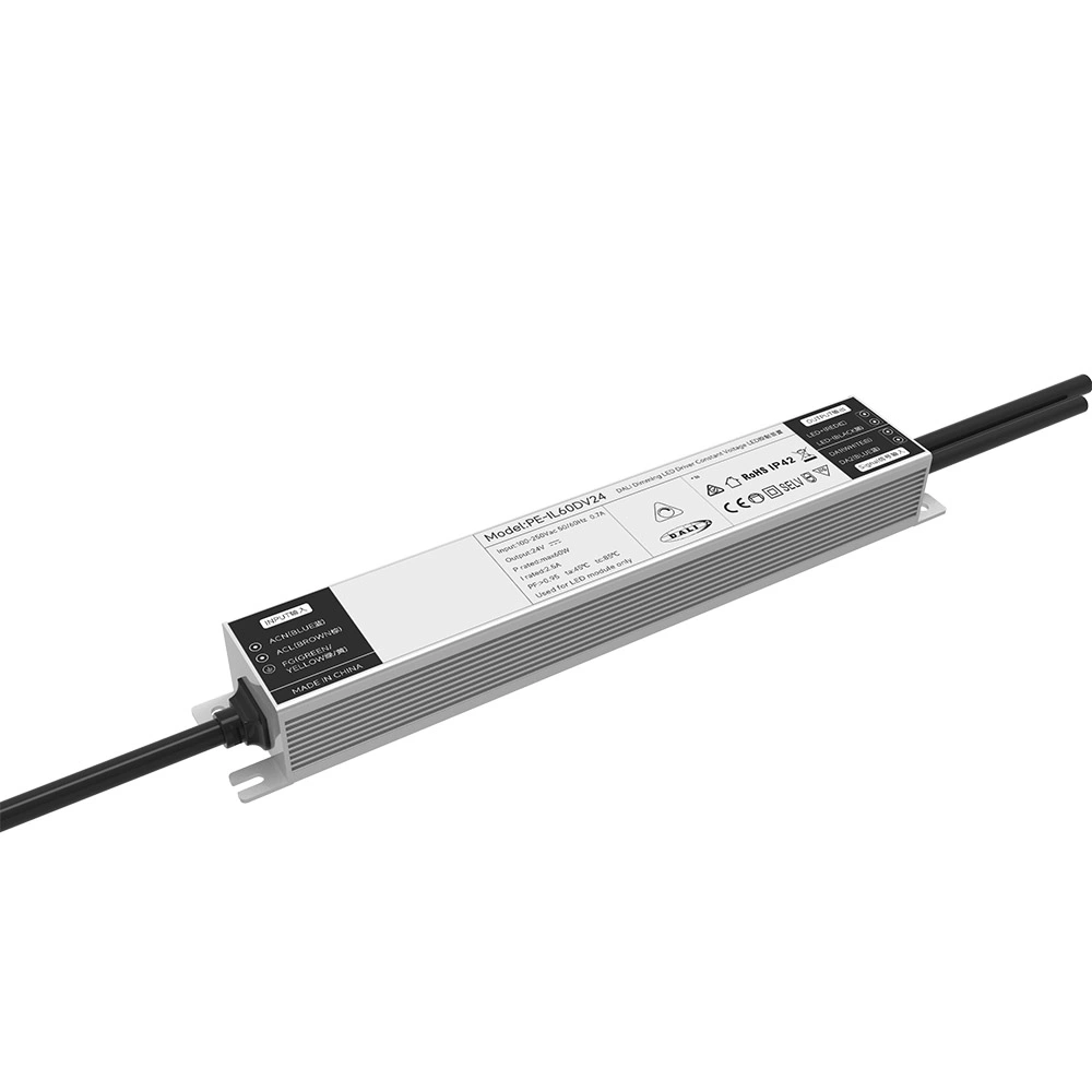 ไดร์เวอร์ LED หรี่แสงได้แรงดันคงที่ 60W 0 / 1-10V