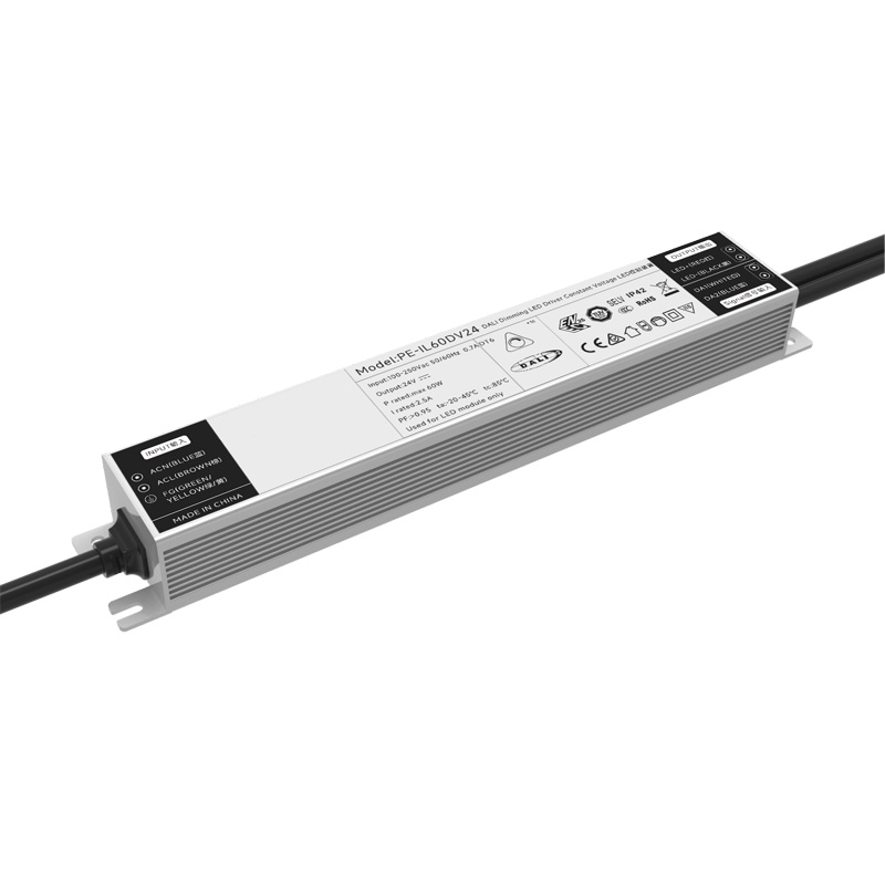 ไดร์เวอร์ LED หรี่แสงได้ DALI แรงดันไฟฟ้าคงที่ 60W