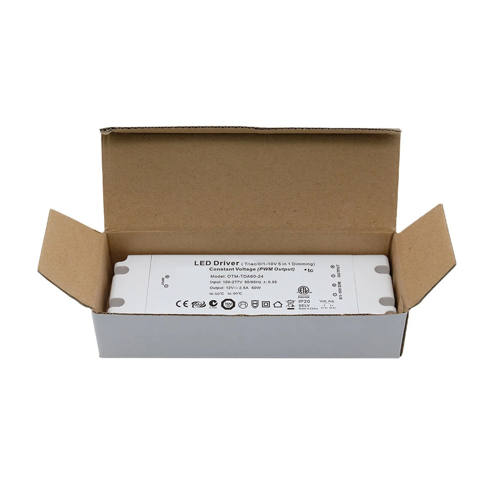 ไดร์เวอร์ LED หรี่แสง Triac แบบบางพิเศษแรงดันคงที่ 60W