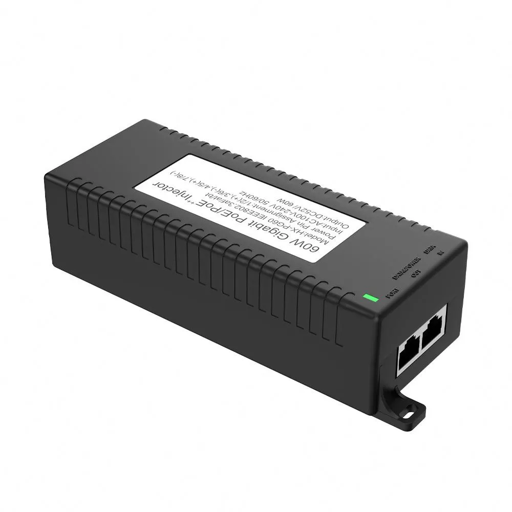 หัวฉีด POE เดสก์ท็อป 60W พร้อม IEEE802.3AF/AT/BT