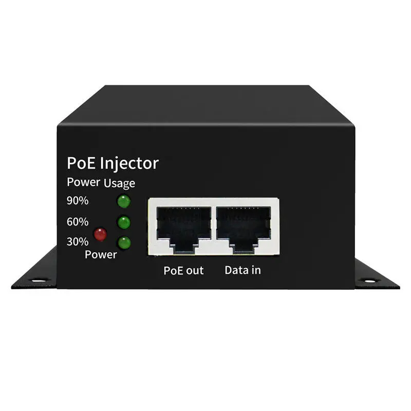 เคสโลหะ 90W IEEE802.3bt Gigabit PoE Injector