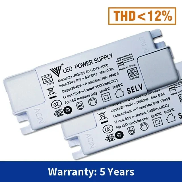 DC25V-80V 300MA 500MA ไดร์เวอร์ LED คงที่ในปัจจุบัน