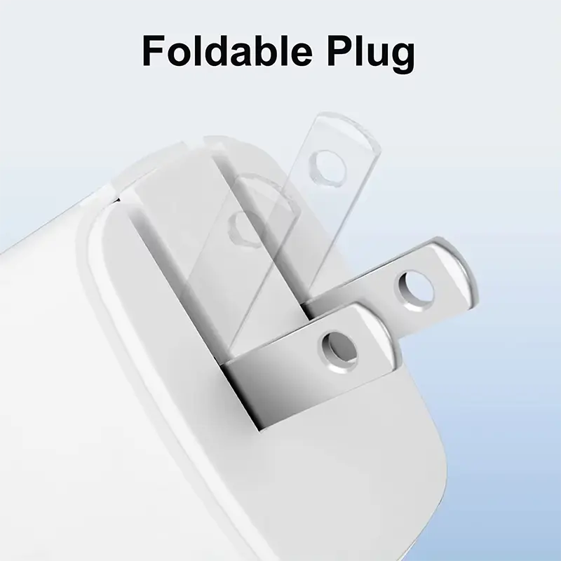 เครื่องชาร์จขนาดมินิ PD20W พร้อมปลั๊ก US แบบพับได้
