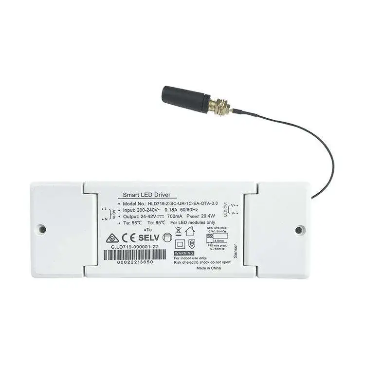 Tuya Zigbee ไดร์เวอร์ LED หรี่แสงได้ 350mA Cct ควบคุมแบบไร้สาย
